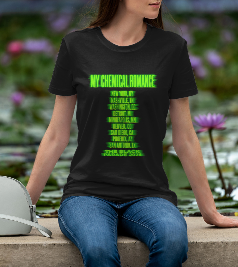 My Chemical Romance The Black Parade 2026 Nashville TN Tour Dates T-Shirt