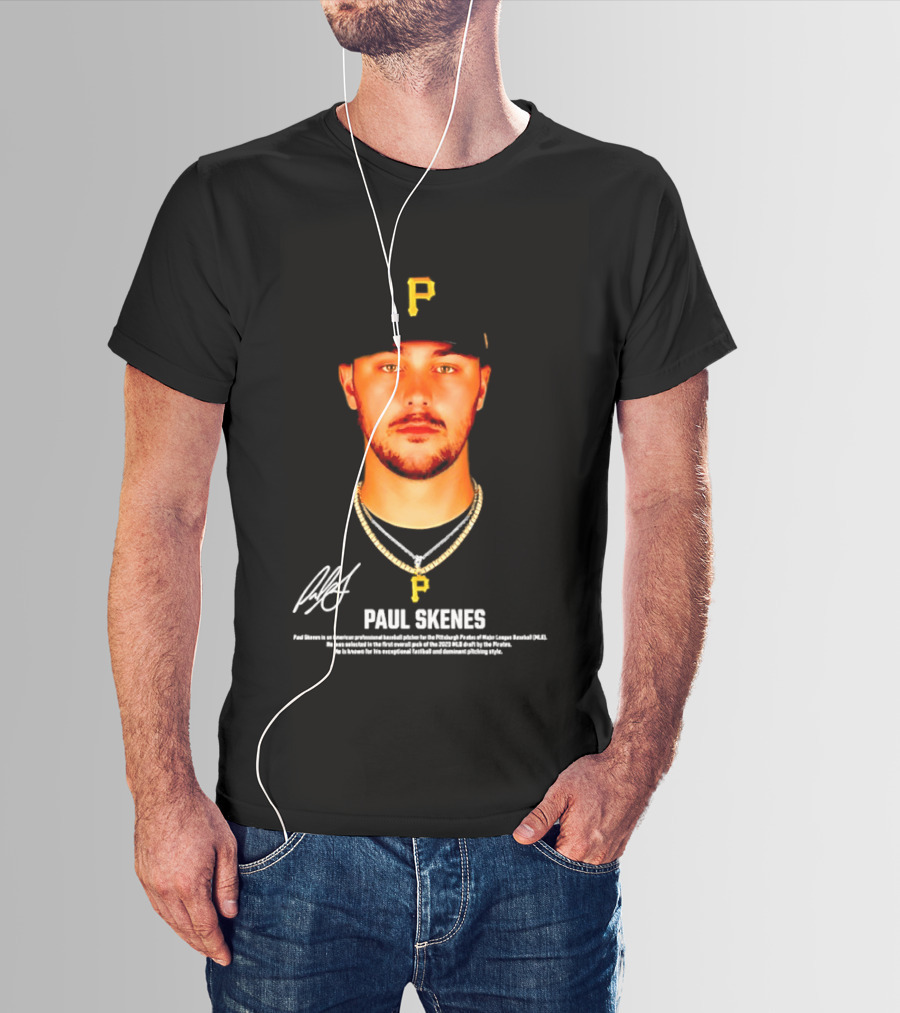 Paul Skenes Pittsburgh Pirates American Professional Baseball Player T-Shirt
