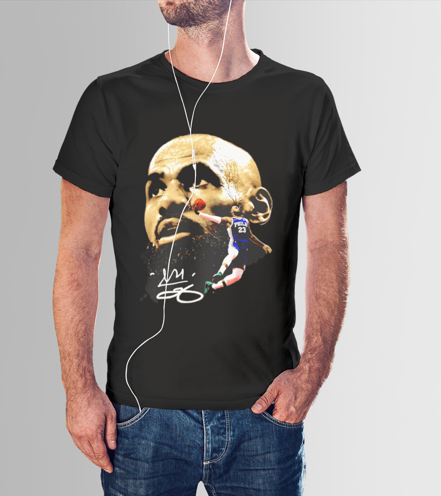 LeBron James Philadelphia 23 Dunk GOAT Signature T-Shirt