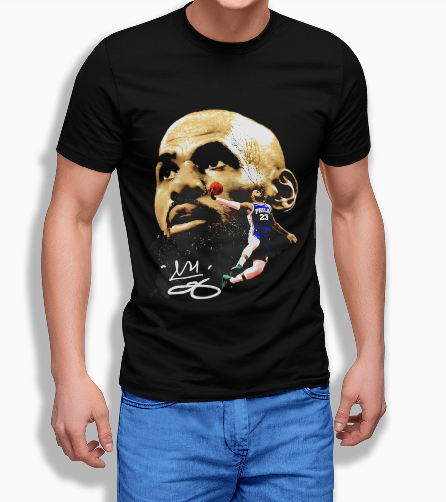 LeBron James Philadelphia 23 Dunk GOAT Signature T-Shirt