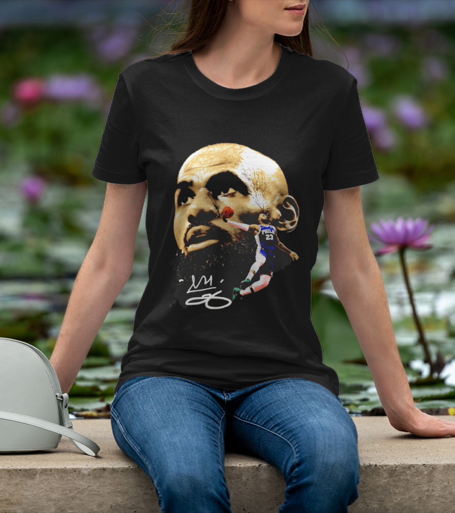 LeBron James Philadelphia 23 Dunk GOAT Signature T-Shirt