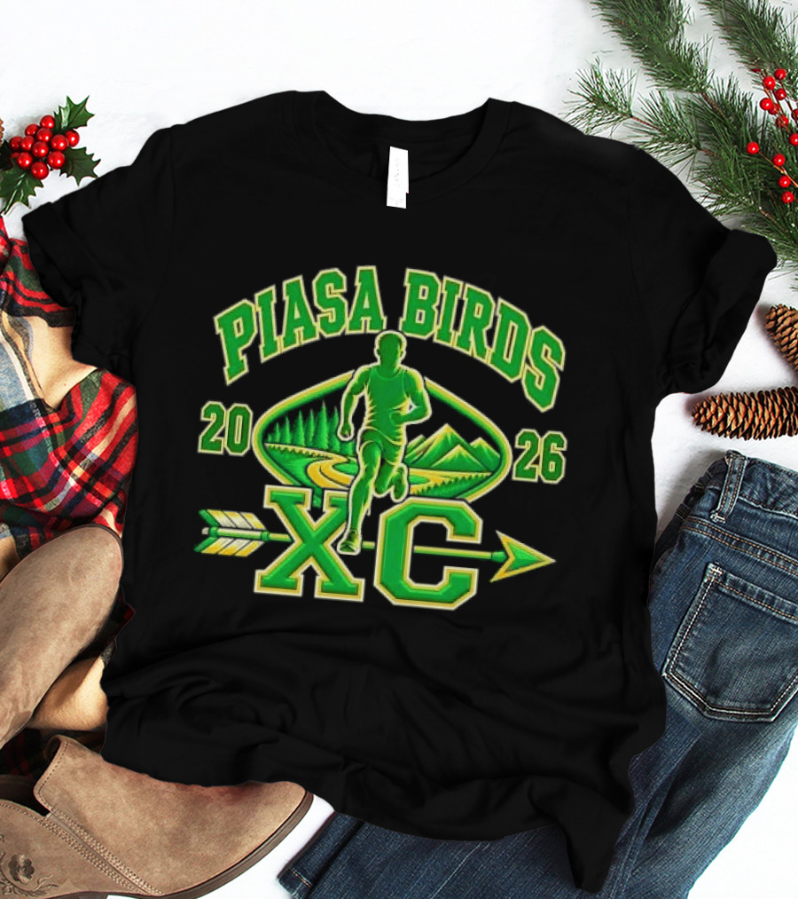 Piasa Birds XC 2026 Male Runner Forest Path Mountains T-Shirt