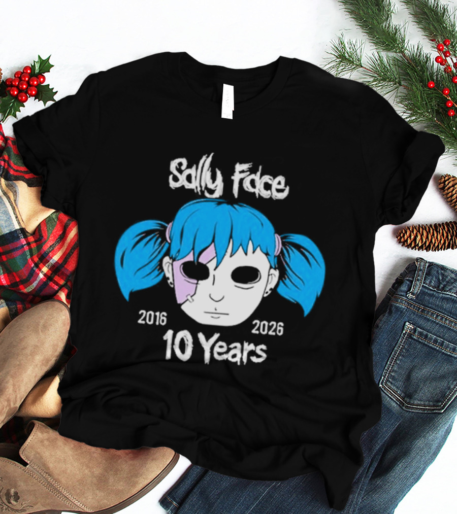 Sally Face 10 Years Anniversary 2016 2026 T-Shirt
