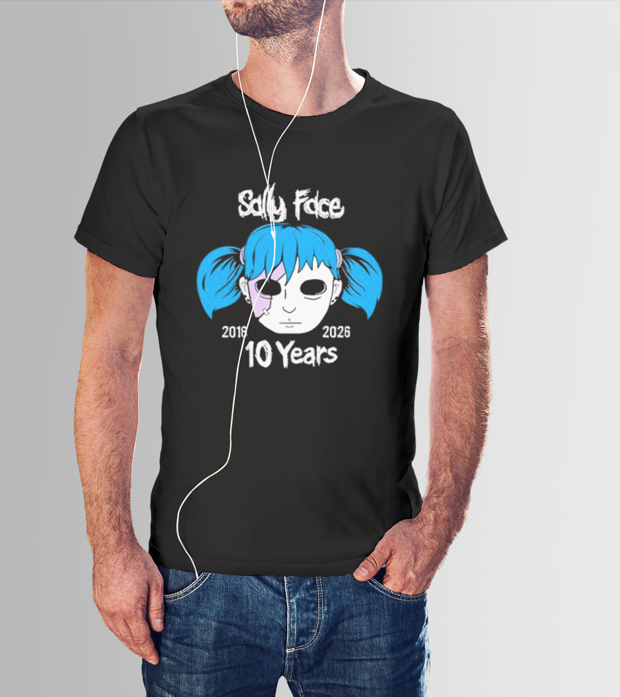 Sally Face 10 Years Anniversary 2016 2026 T-Shirt