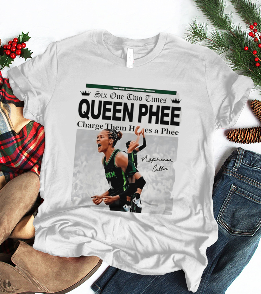 Six One Two Times Queen Phee Charge Them Hoops Napheesa Collier Lynx T-Shirt