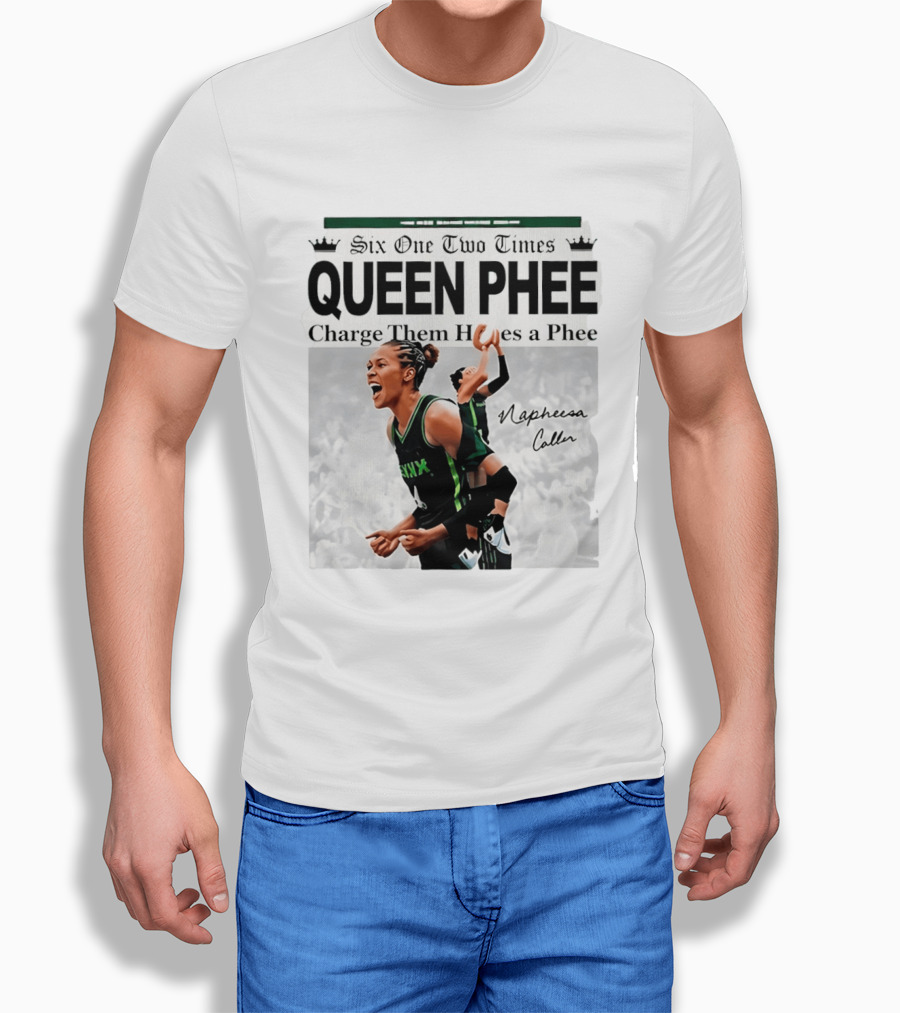 Six One Two Times Queen Phee Charge Them Hoops Napheesa Collier Lynx T-Shirt