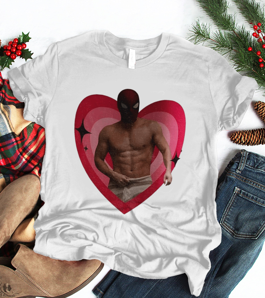 Heart Masked Bodybuilder Spidey T-Shirt