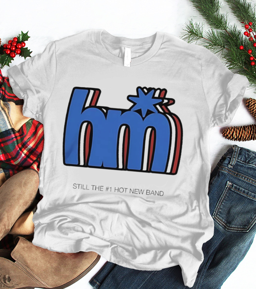 HM Still The Number 1 Hot New Band Blue Star 3D Layered Shadow T-Shirt