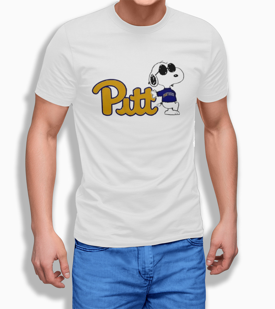 Pittsburgh Panthers NCAA Pitt Snoopy Sunglasses Cartoon T-Shirt