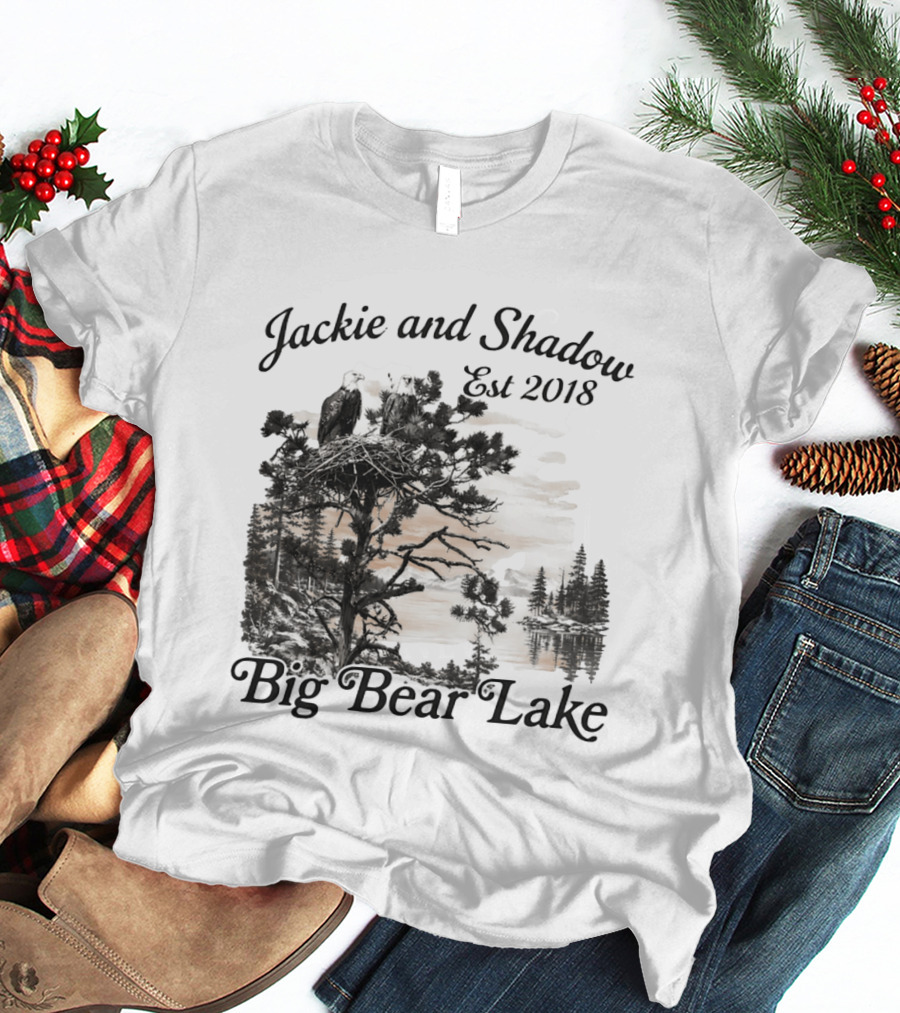 Jackie And Shadow Bald Eagle Nesting Pair Established 2018 Big Bear Lake T-Shirt