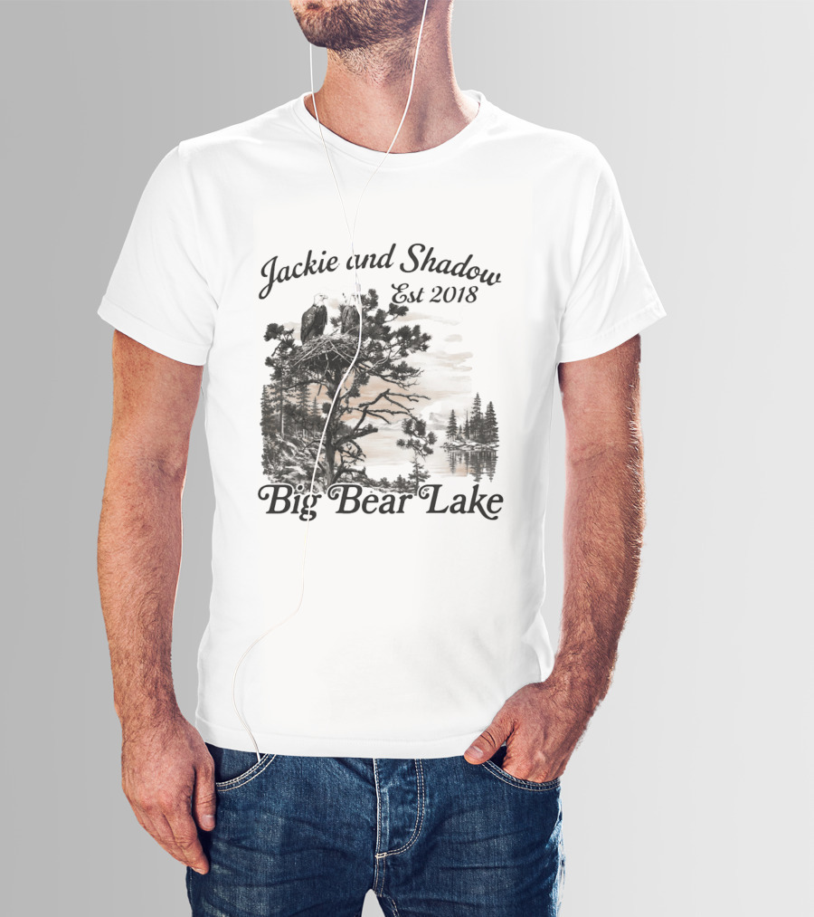 Jackie And Shadow Bald Eagle Nesting Pair Established 2018 Big Bear Lake T-Shirt