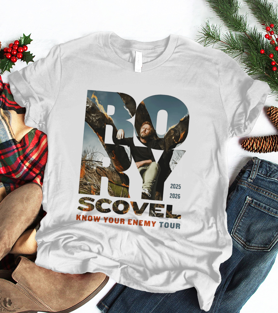 Rory Scovel Know Your Enemy Tour 2023 2026 Fire Backdrop T-Shirt