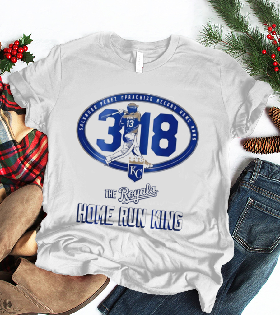 Salvador Perez 318 The Royals Home Run King Franchise Record T-Shirt