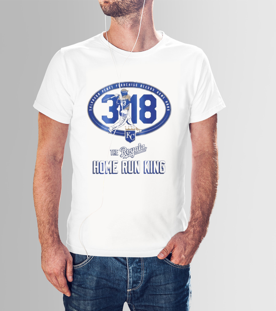 Salvador Perez 318 The Royals Home Run King Franchise Record T-Shirt