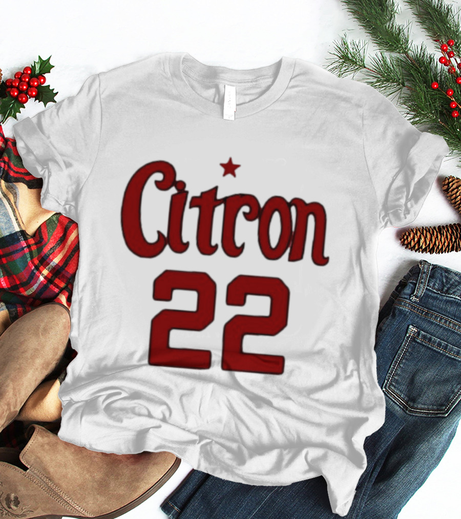 Sonia Citron 22 Washington Mystics Women's Basketball NCAA T-Shirt