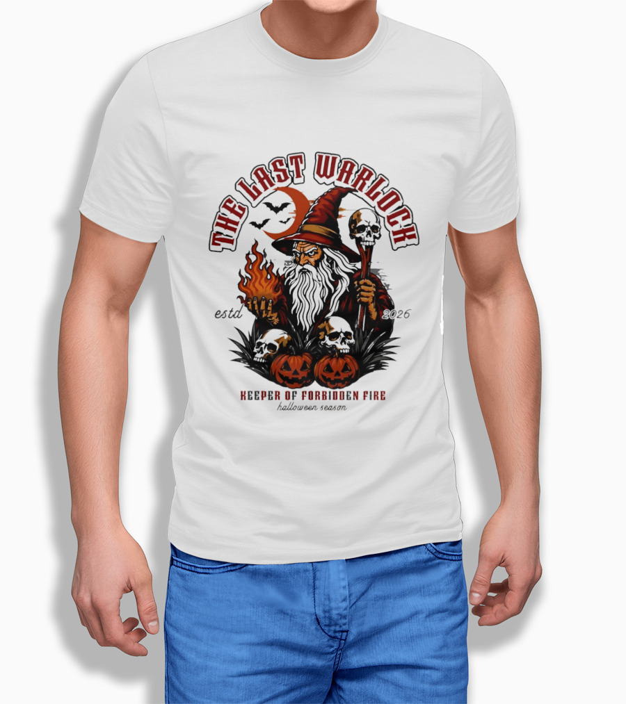 The Last Warlock Keeper Of Forbidden Fire Halloween 2026 T-Shirt