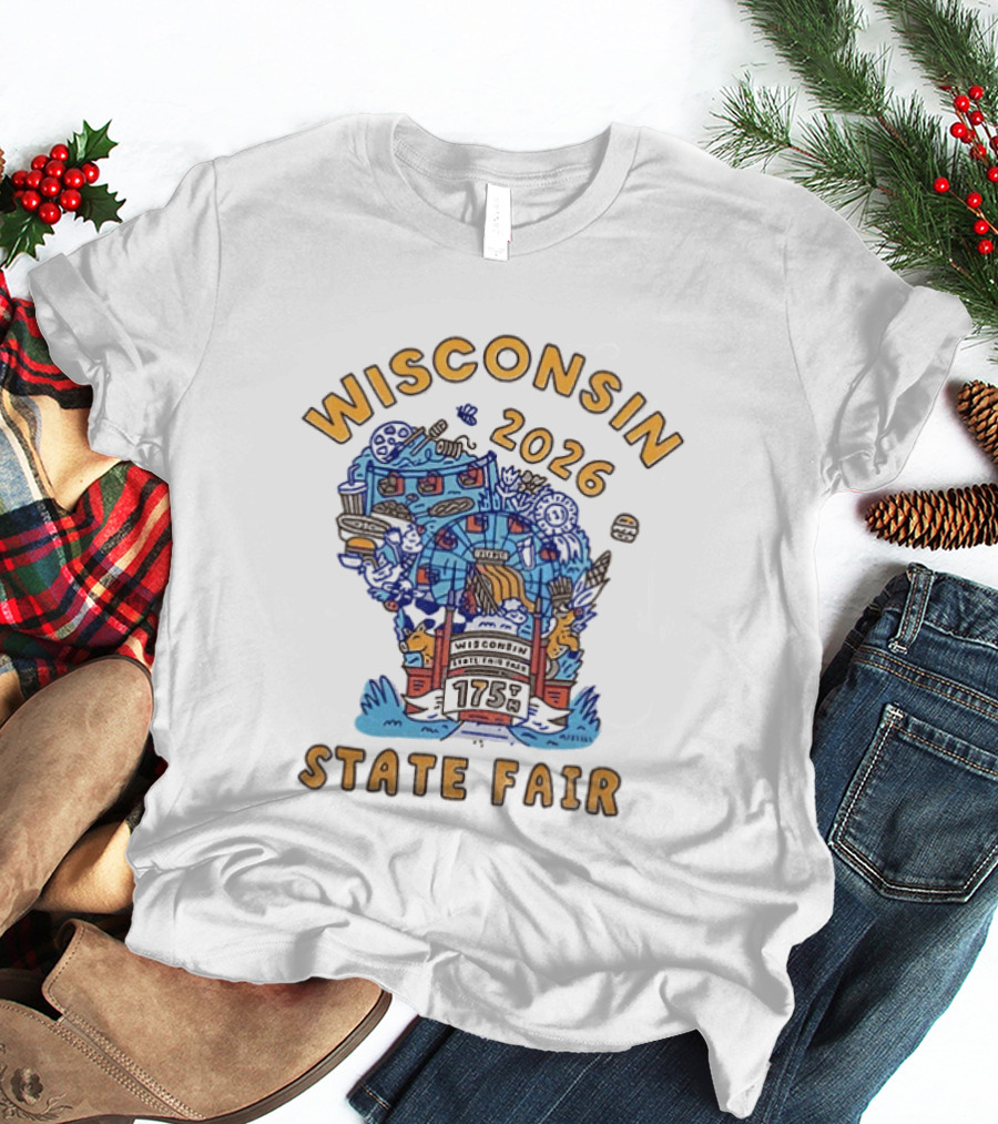 Wisconsin 2026 State Fair 175th Anniversary Celebration T-Shirt