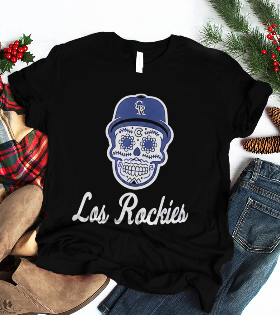 2026 Colorado Los Rockies CR Skull Cap T-Shirt