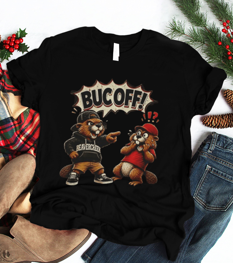 Beavercreek Ohio Beaver Bucoff Strong Cartoon Beavers T-Shirt