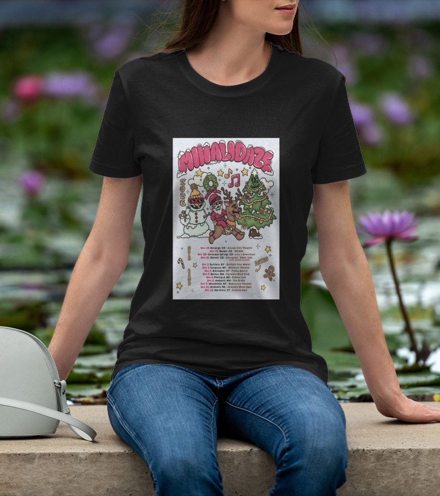 MIHALIDAZE 2026 Tour Solo Band Dates T-Shirt