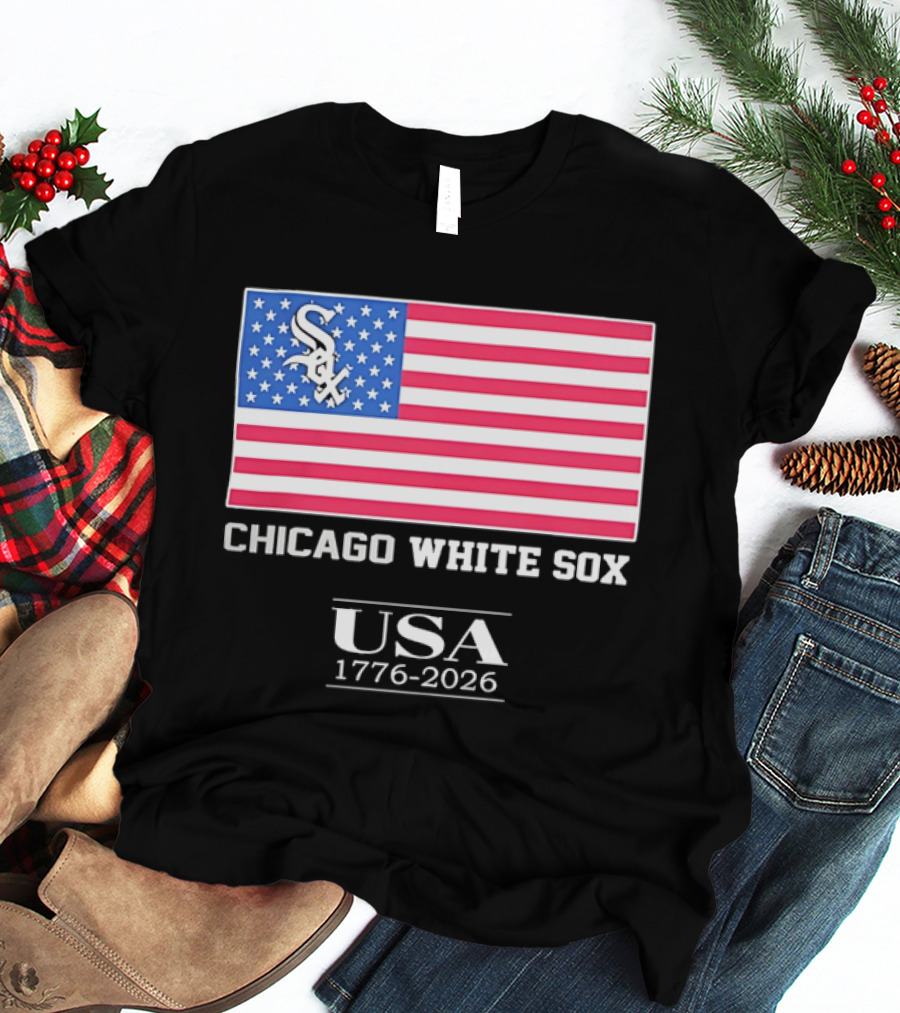 Chicago White Sox USA 1776 2026 Stars And Stripes American Flag T-Shirt