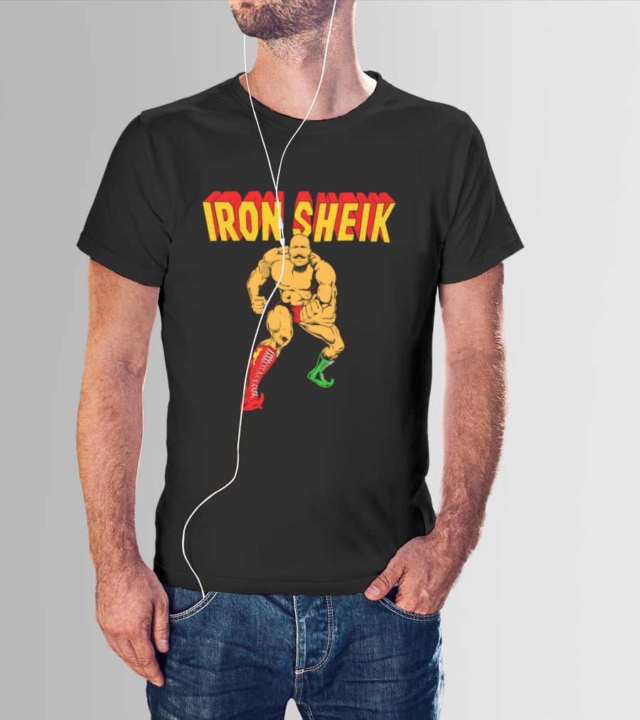 Iron Sheik Wrestling Legend Iconic Wrestler T-Shirt