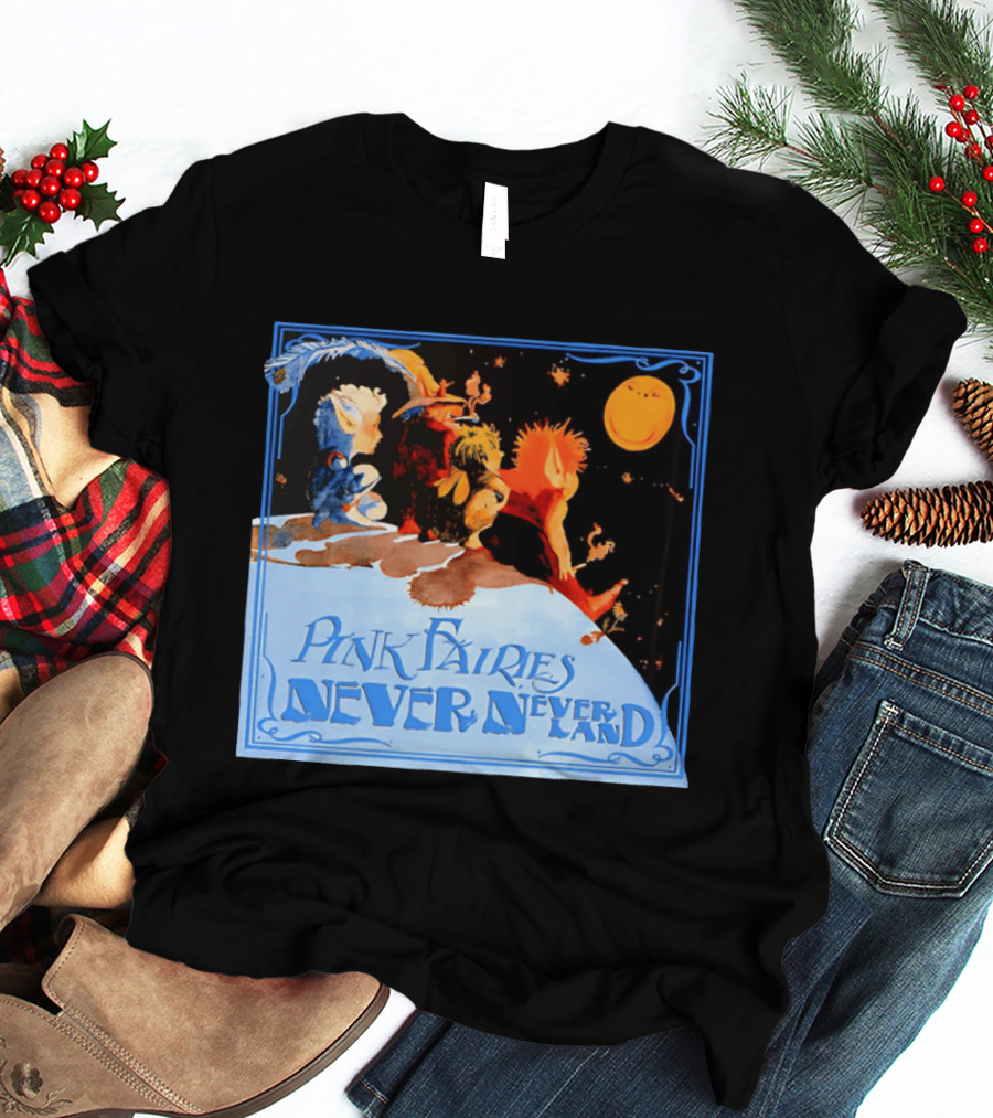 Pink Fairies Never Never Land Vintage Fantasy T-Shirt