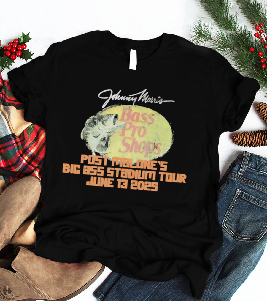 Johnny Morris Bass Pro Shops Post Malone's Big Ass Stadium Tour June 13 2025 T-Shirt