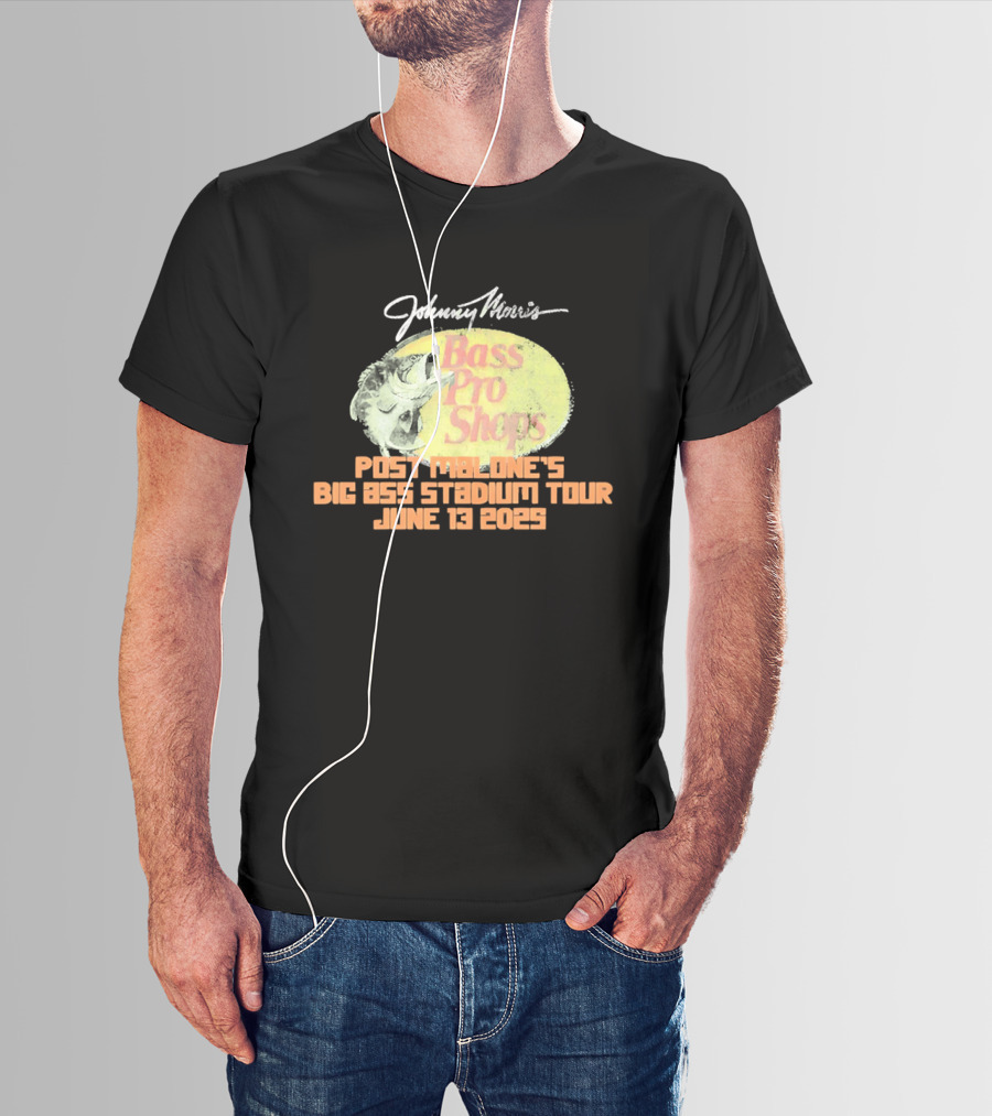 Johnny Morris Bass Pro Shops Post Malone's Big Ass Stadium Tour June 13 2025 T-Shirt