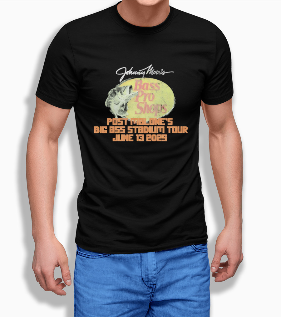 Johnny Morris Bass Pro Shops Post Malone's Big Ass Stadium Tour June 13 2025 T-Shirt