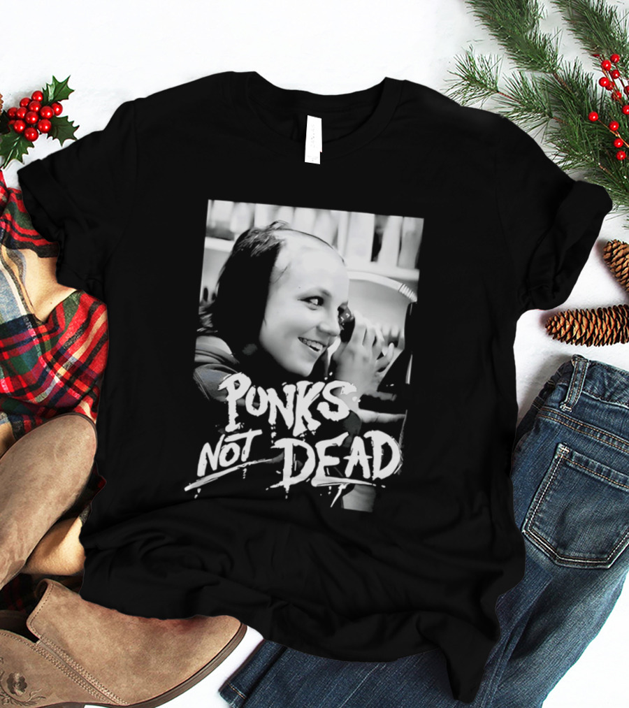 Punks Not Dead Britney Spears Iconic Shaved Look T-Shirt