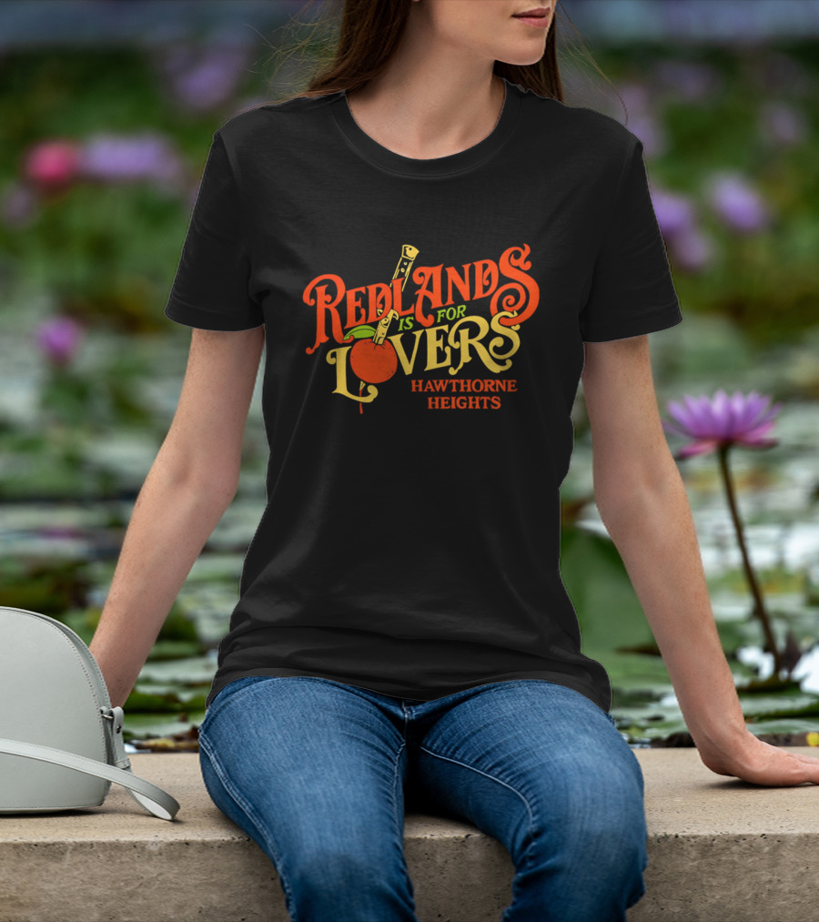 Redlands Is For Lovers Hawthorne Heights Orange Knife T-Shirt