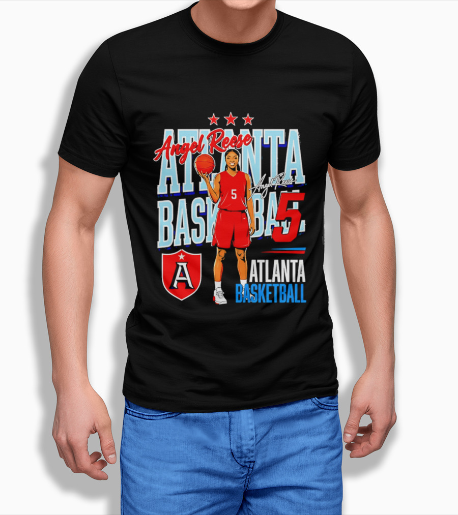 Angel Reese Atlanta Basketball Number 5 T-Shirt