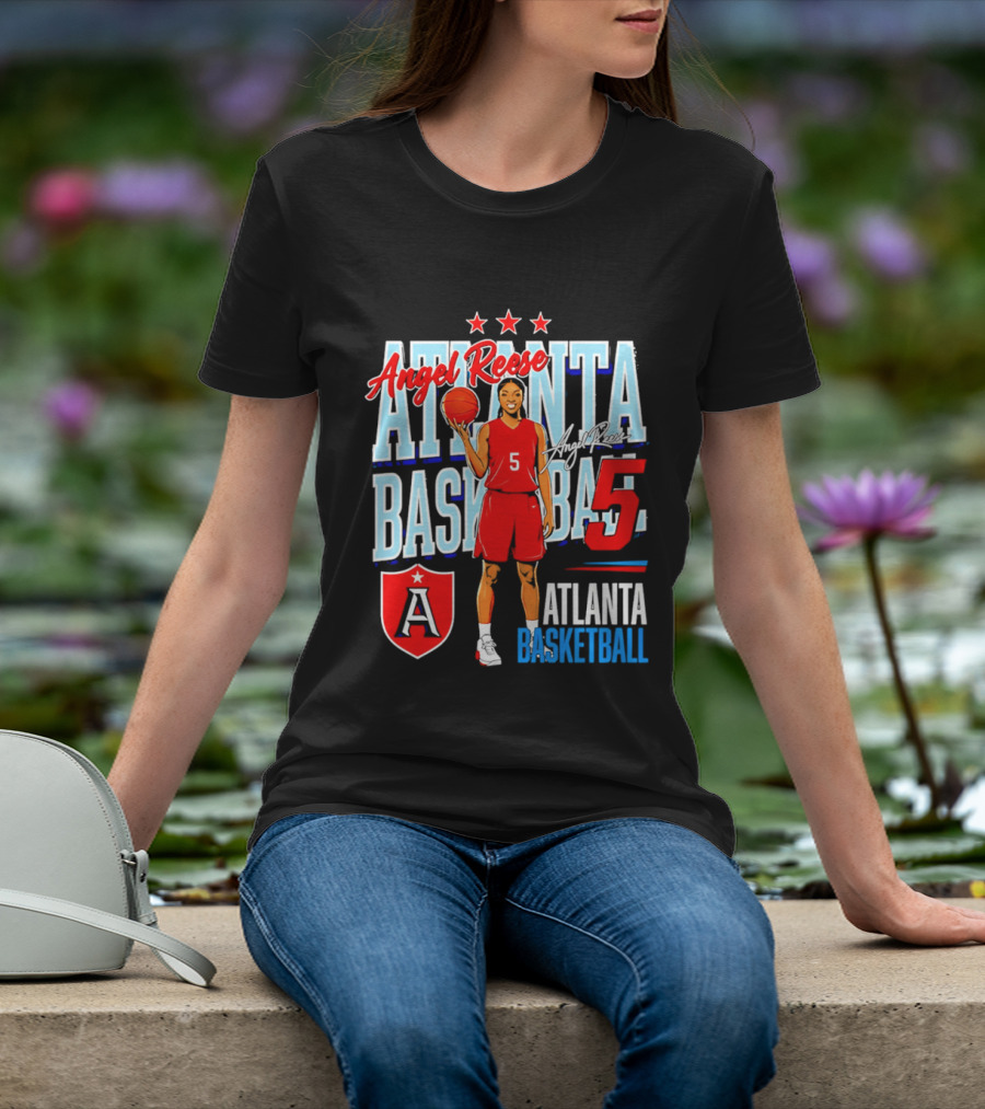 Angel Reese Atlanta Basketball Number 5 T-Shirt