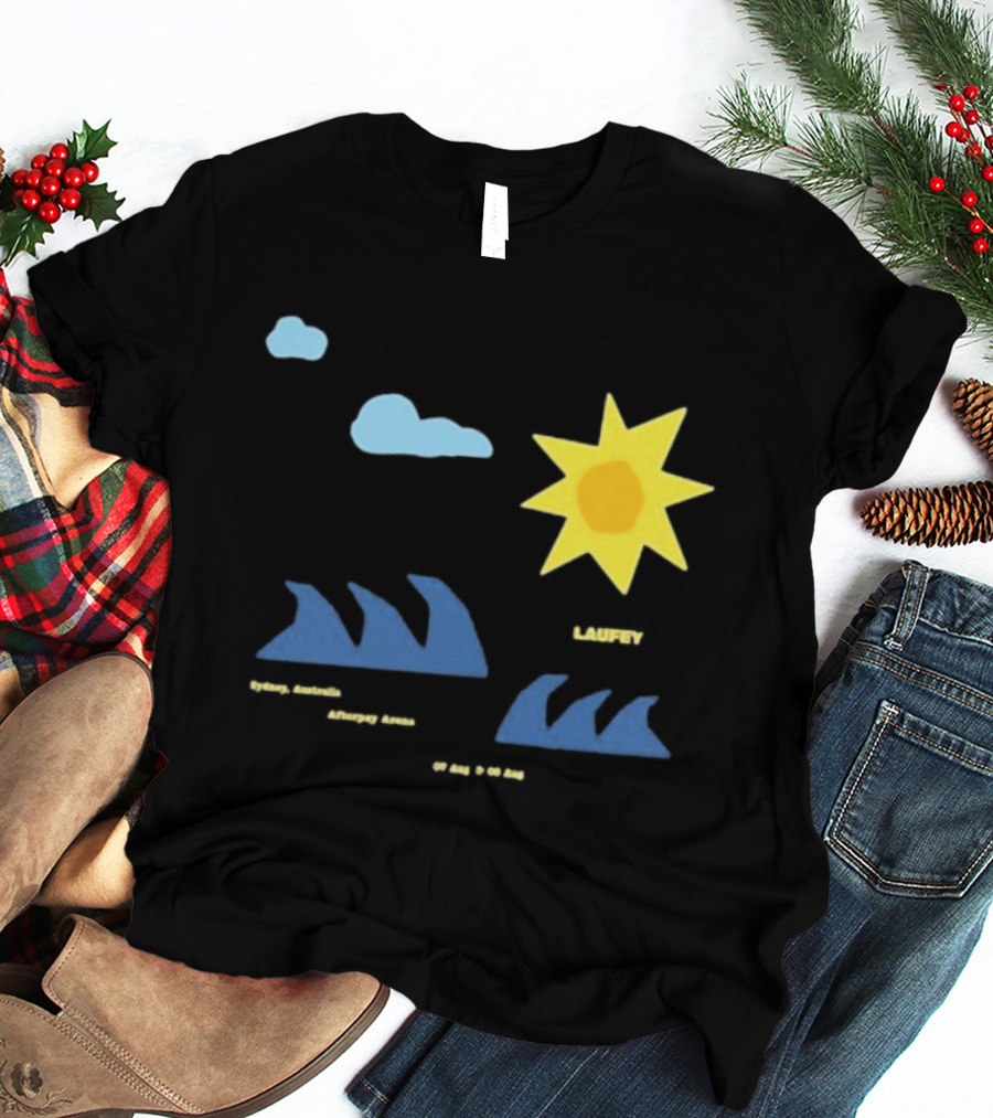 Sydney Australia Opera House Laufey Event Sun & Clouds T-Shirt