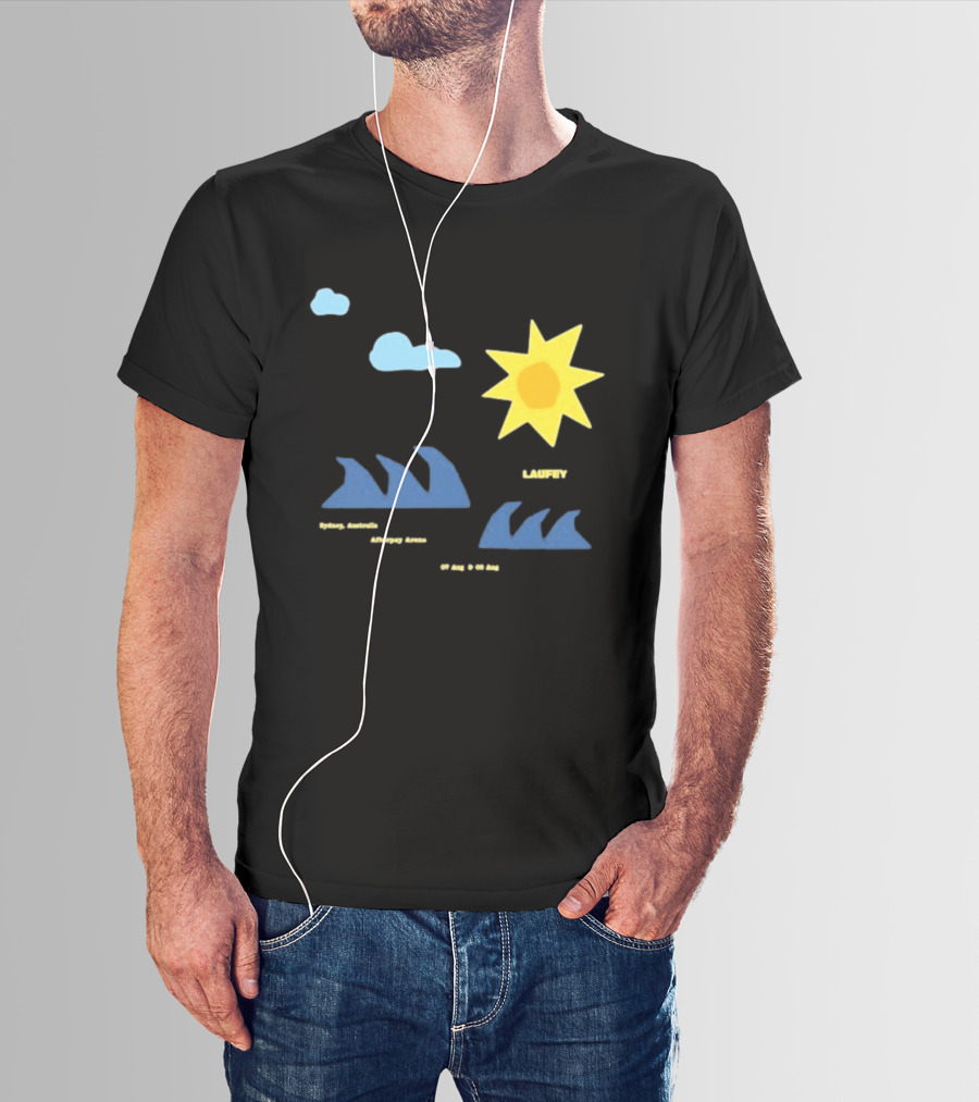 Sydney Australia Opera House Laufey Event Sun & Clouds T-Shirt