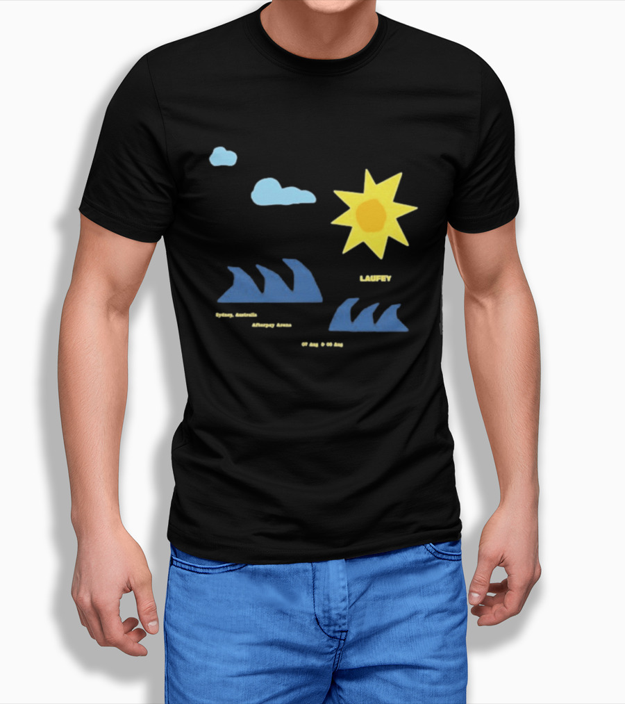 Sydney Australia Opera House Laufey Event Sun & Clouds T-Shirt