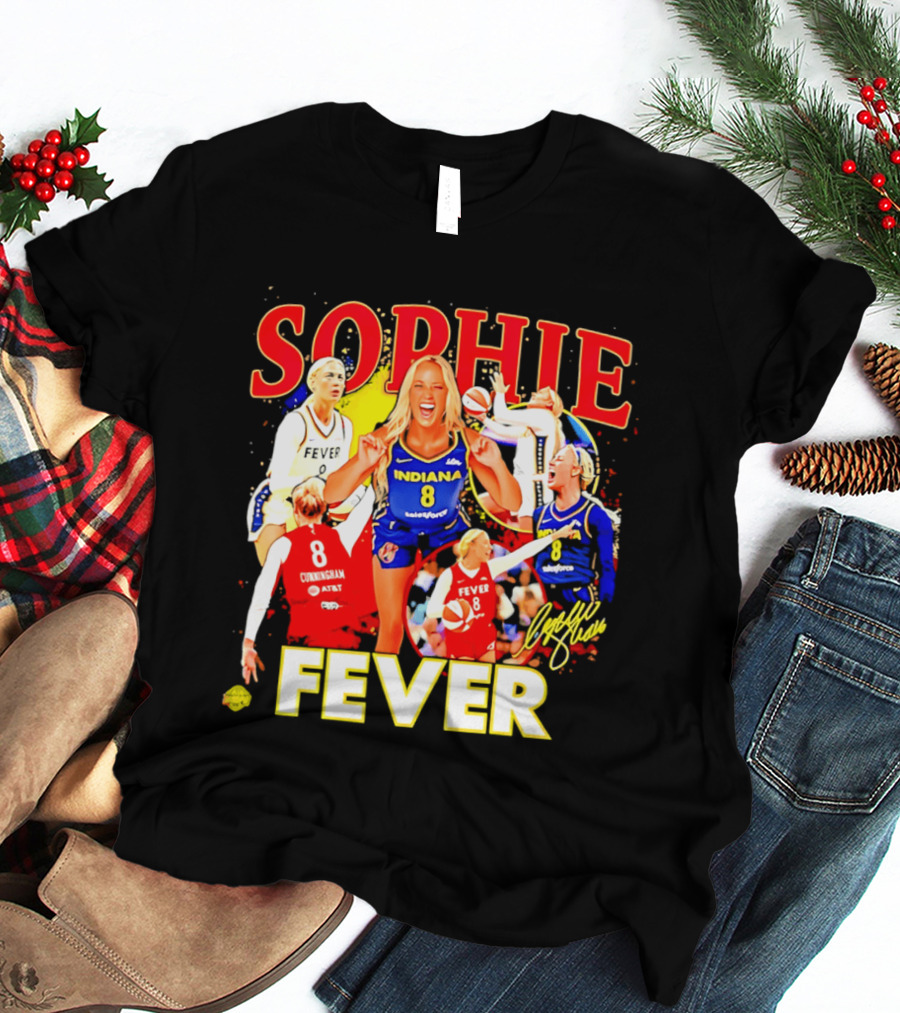 Sophie Cunningham Indiana Fever 8 Basketball Star T-Shirt
