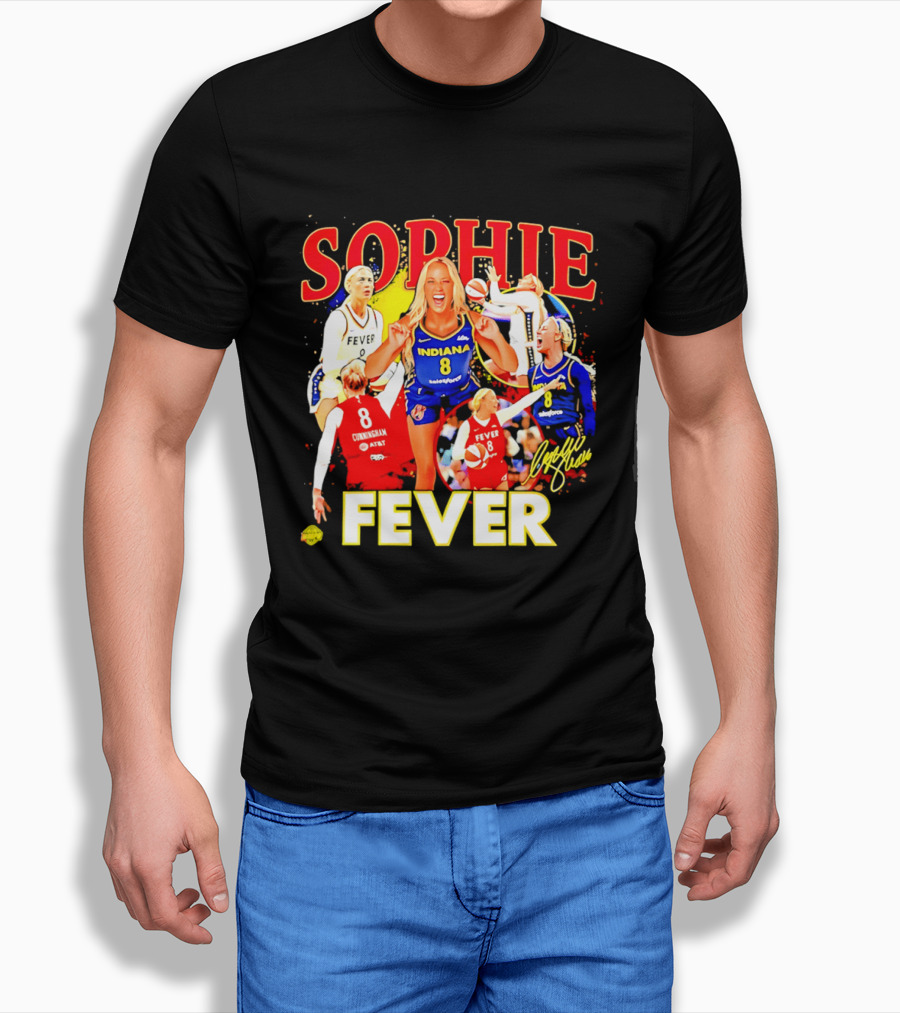 Sophie Cunningham Indiana Fever 8 Basketball Star T-Shirt