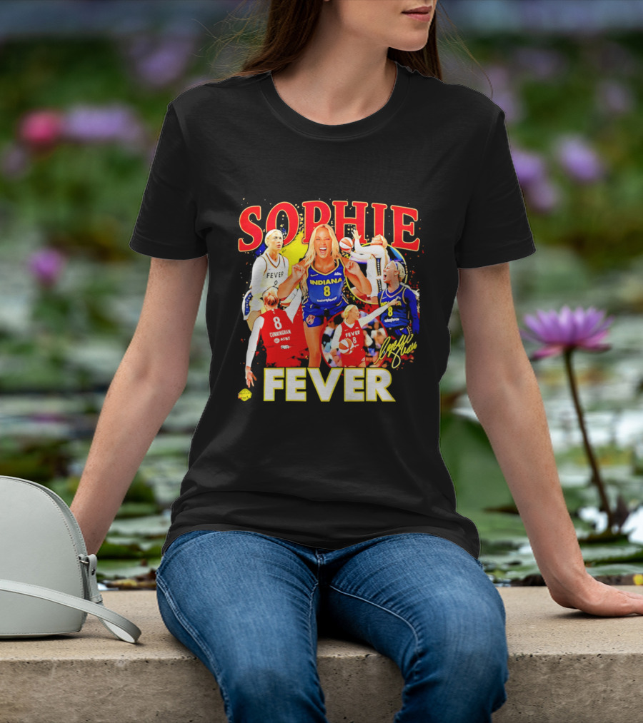 Sophie Cunningham Indiana Fever 8 Basketball Star T-Shirt