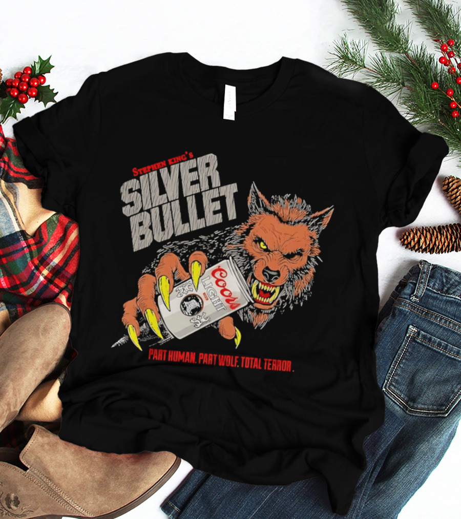 Stephen King's Silver Bullet Coors Part Human Part Wolf Total Terror T-Shirt