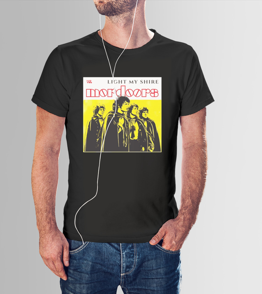 The Light My Shire Mordoors Four Hobbits Cloaks Yellow T-Shirt