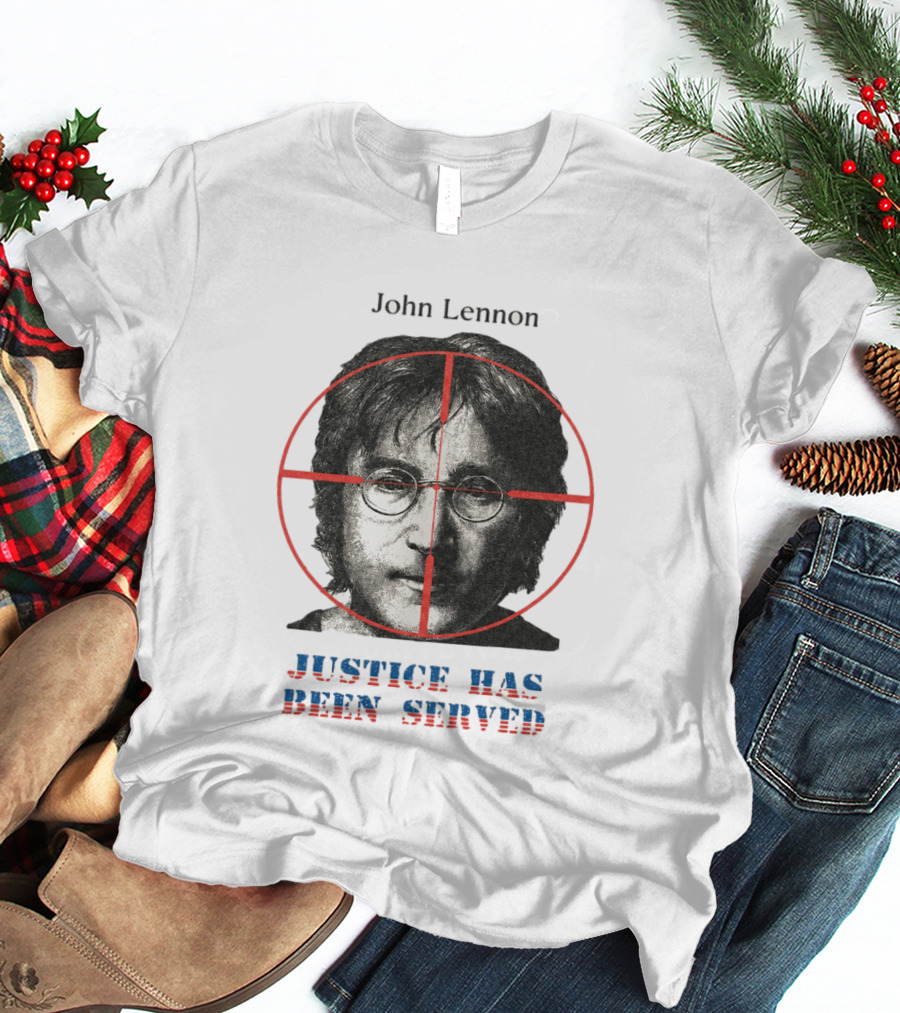 John Lennon Justice Has Been Served Crosshair Target T-Shirt
