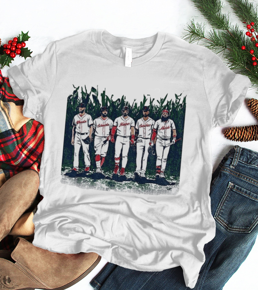 Iowa Cornfield Philadelphia Phillies Baseball Is This Heaven T-Shirt
