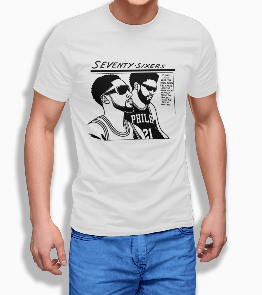 Seventy Sixers Embiid Maxey Philly 21 T-Shirt