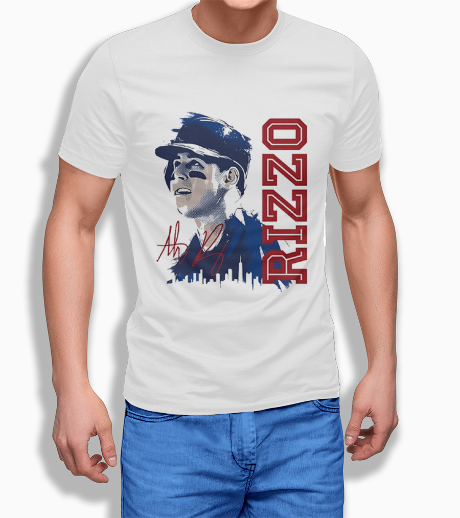 Rizzo Halftone Player Skyline Signatures T-Shirt