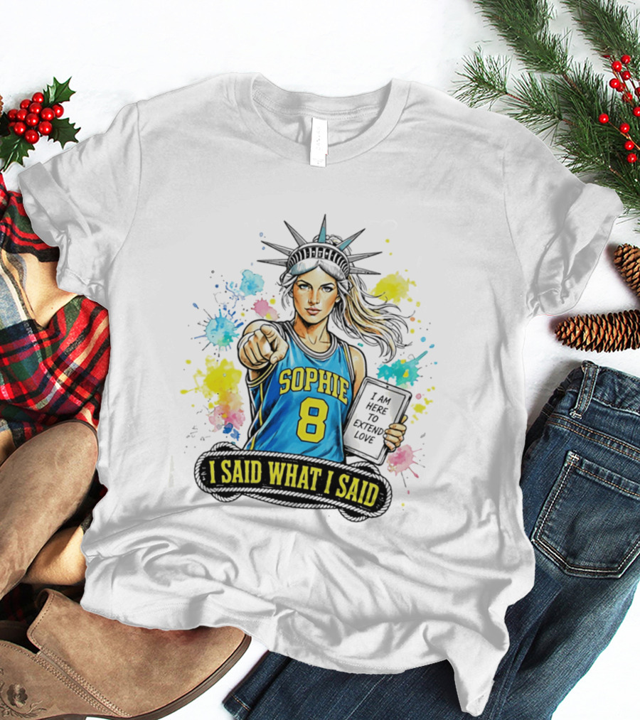 Sophie Cunningham Liberty Number 8 Jersey I Said What I Said Extend Love T-Shirt