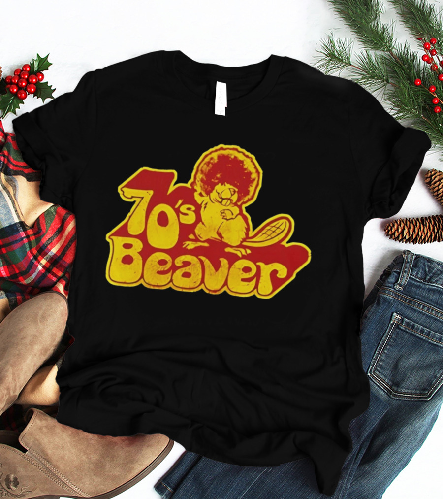 70's Beaver Retro Funky Cartoon T-Shirt