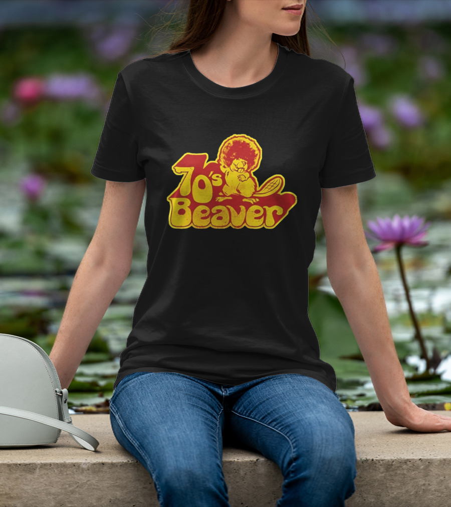 70's Beaver Retro Funky Cartoon T-Shirt