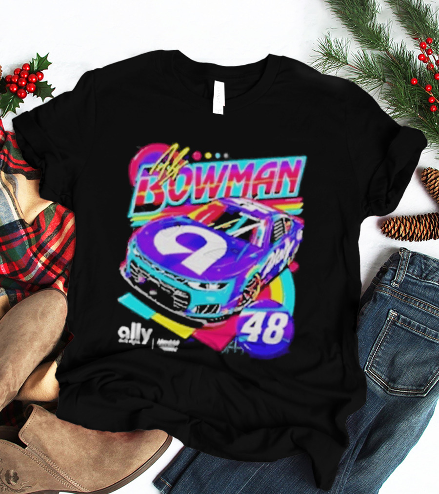 Alex Bowman 48 Ally Hendrick Motorsports Racing Car T-Shirt